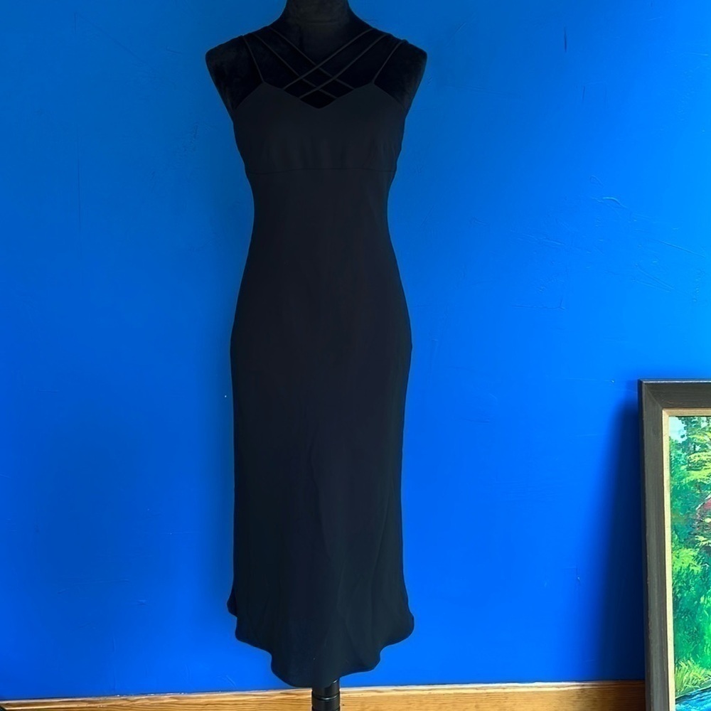 Evan Picone Black Midi Dress